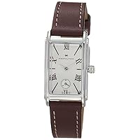 Hamilton Watch American Classic Ardmore Swiss Quartz Watch 18.7mm x 27mm Case, Silver Dial, Rose Leather Strap (Model: H11221814)