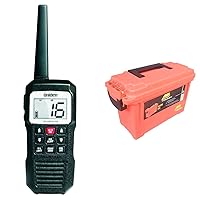 Uniden Atlantis 155 Handheld Marine Radio + Plano 131252 Dry Storage Emergency Marine Box