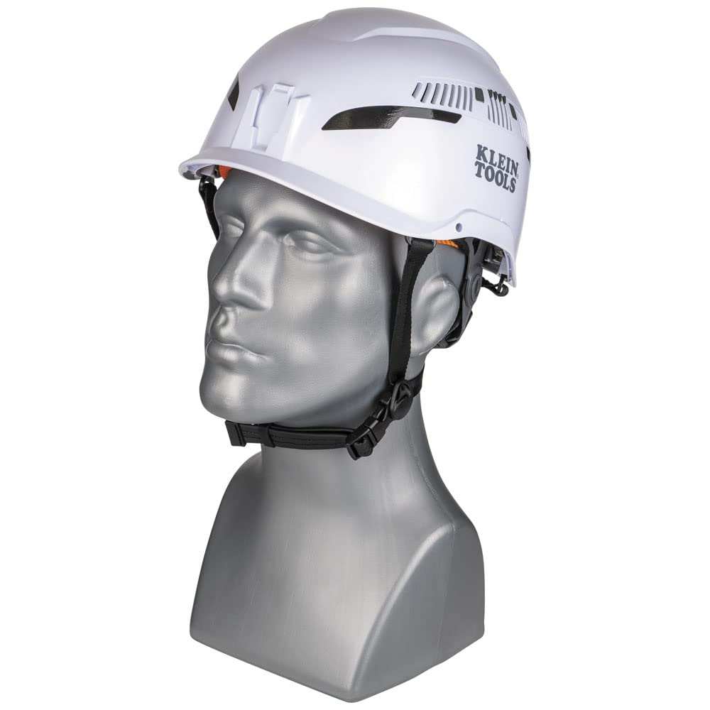 Klein Tools 60565 Safety Helmet, Type-2 Safety Helmet, Vented, Class C, White