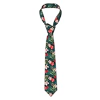 Strawberry Print Men'S Neckties Tie,Funny Novelty Neck Ties Cravat For Groom,Father, And Groomsman