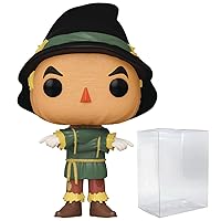 POP Movies: The Wizard of Oz 85th Anniversary - Scarecrow Funko Vinyl Figure (Bundled with Compatible Box Protector Case), Multicolor, 3.75 inches