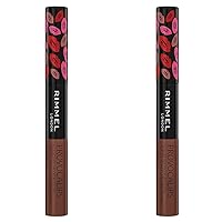 Rimmel London Provocalips 16hr Kiss-Proof Lip Color - Two-Step Liquid Lipstick to Lock in Color and Shine - 780 Shore Thing, 14 fl.oz. (Pack of 2)