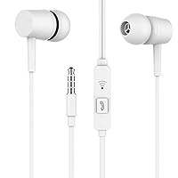 Earphone for Meizu 16s Meizu 16 s Universal Earphones Headset Music with 3.5mm Jack Hi-Fi Gaming Sound Music Wired Noise Cancelling Dynamic - HF-Champ.NZC 2, Black/White