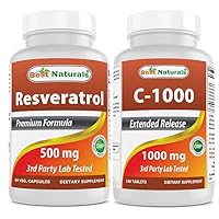 Resveratrol 500 mg & Vitamin C 1000 mg