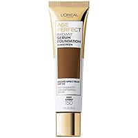 L'Oreal Paris Age Perfect Radiant Serum Foundation with SPF 50, Deep Amber, 1 Ounce