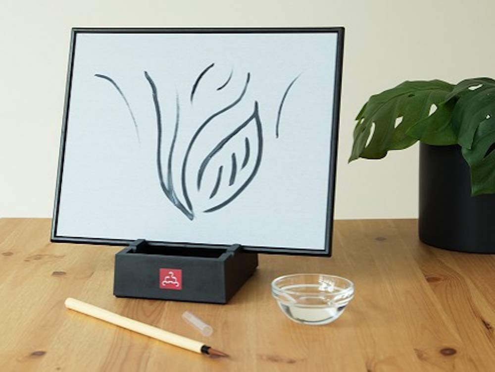 The Original Buddha Board Art Set: Water Painting w/ Bamboo Brush & Stand for Mindfulness Meditation – Inkless Drawing Board - Painting & Art Supplies – Ideal Relaxation Gifts for Women or Men