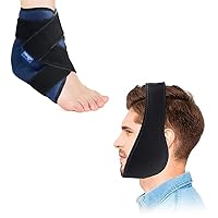 NEWGO Bundle of Compression Ankle Ice Pack and Jaw Ice Pack