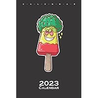 Popsicle with Afro Hairstyle Calendar 2023: Annual Calendar for Lovers of sweet delicacies