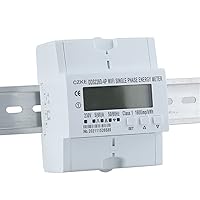 DDS226D-4P Single Phase WiFi Smart Energy Meter Monitoring Circuit Breaker Timer with Voltage Current Protection 60A 90-300V