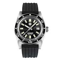 San Martin 37mm New 62mas Diver Mens Watches Classic Sapphire Glass PT5000 Automatic Mechanical Stainless Steel Dress Wristwatches