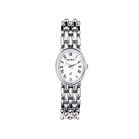 Ladies Oval Presentation Sterling Silver Watch on Matching Solid Link Bracelet
