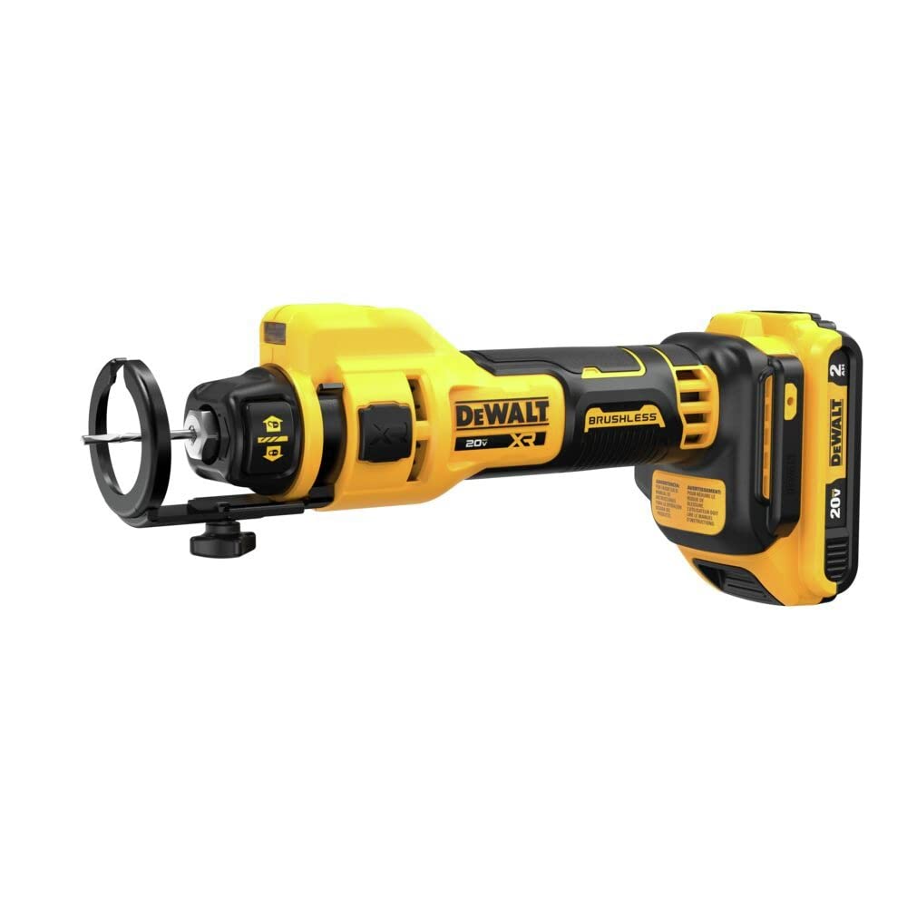 DEWALT 20V MAX Drywall Cutting Tool, Cut Out Tool, 2 Batteries and Charger Included (DCE555D2)
