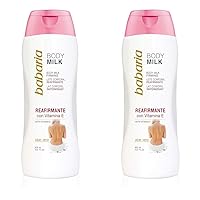 Babaria Firming Body Milk - Soothing and Smoothing Properties - Helps Protects and Regenerates Your Epidermis - Infused with Aloe Vera and Vitamin E - Suitable for All Skin Types - 16.6 oz (Pack of 2)