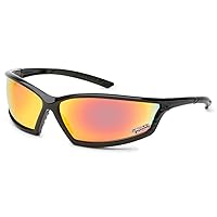 Lincoln Electric Outdoor Safety Glasses | Reflective Mirror Lens | Anti Scratch | Black Frame | K2971-1