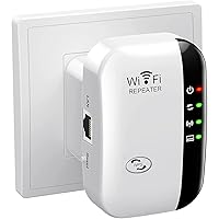 WiFi Extender Signal Booster Up to 5000sq.ft and 50 Devices, WiFi Range Extender, Wireless Internet Repeater, Long Range Amplifier with Ethernet Port, 1-Key Setup, Access Point, Alexa Compatible