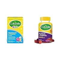 Culturelle Kids Complete Chewable Multivitamin + Probiotic for Kids Ages 3+, 50 Count Daily Probiotic Gummies for Women & Men, Berry Flavor, 52 Count