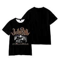 Jelly Roll Clothes T-Shirt Jelly Roll 2023 Tour Merch Women Men Casual Tee Summer Short Sleeve Shirt
