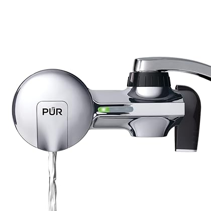 PUR PLUS Faucet Mount Water Filtration System, Chrome