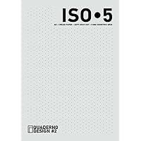 Quaderno design #2: A5 - griglia isometrica 5 mm - puntinato dot - carta bianco crema - copertina WHITE FOG (Italian Edition)