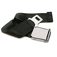 Adjustable Airplane Seat Belt Extender with Carry Case - Fits All of Airlines Except Southwest - E4 Safety Certified