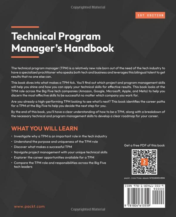 Technical Program Manager's Handbook: Empowering managers to efficiently manage technical projects and build a successful career path
