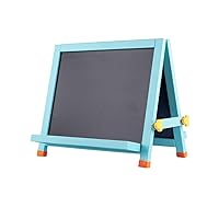 Kids Tabletop Easel Double-Sided Whiteboard & Chalkboard Tabletop Easel 2-in-1 Mini Wooden Tabletop Easel with Blackboard for Kids and Toddlers
