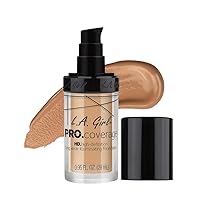 L.A. Girl Pro Coverage Liquid Foundation, Natural, 0.95 Fl Oz (Pack of 1)