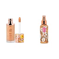 Rachel Couture Liquid Foundation & Shimmer Spray Bundle | Vegan & Cruelty-Free | Infused with Arnica & Daisy Extract – Cashew & Lustre