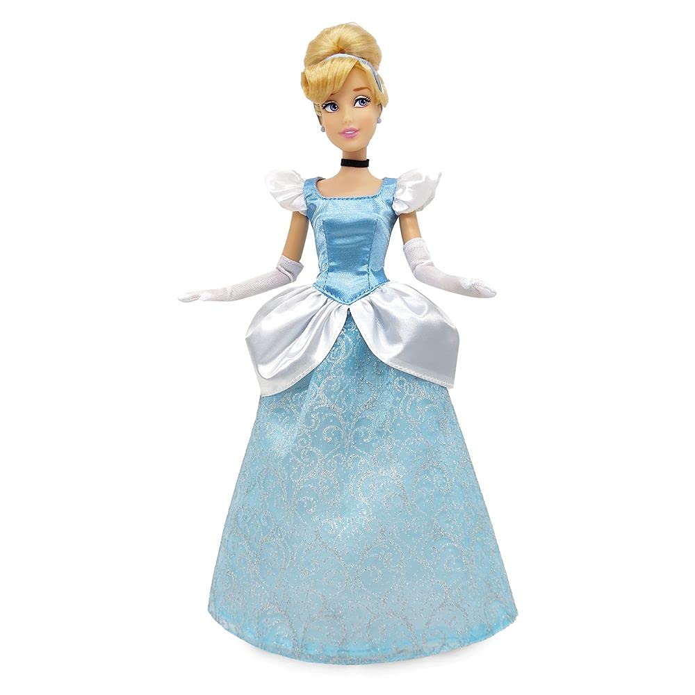 Disney Store Official Princess Cinderella Classic Doll for Kids, 11 ½ Inches, Includes Brush with Molded Details, Fully Posable Toy in Masquerade Gown - Suitable for Ages 3+