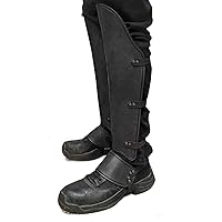 Faux Leather Boot Covers Steampunk Spats Greaves Gaiters Legguards Boot Tops The Crusaders Knight Accessoires