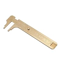 FTVOGUE FTVOGUE Vernier Caliper Brass Sliding Gauge Ruler Measuring Tool Mini Pocket Ruler Double Scales mm inch[100mm],Ruler