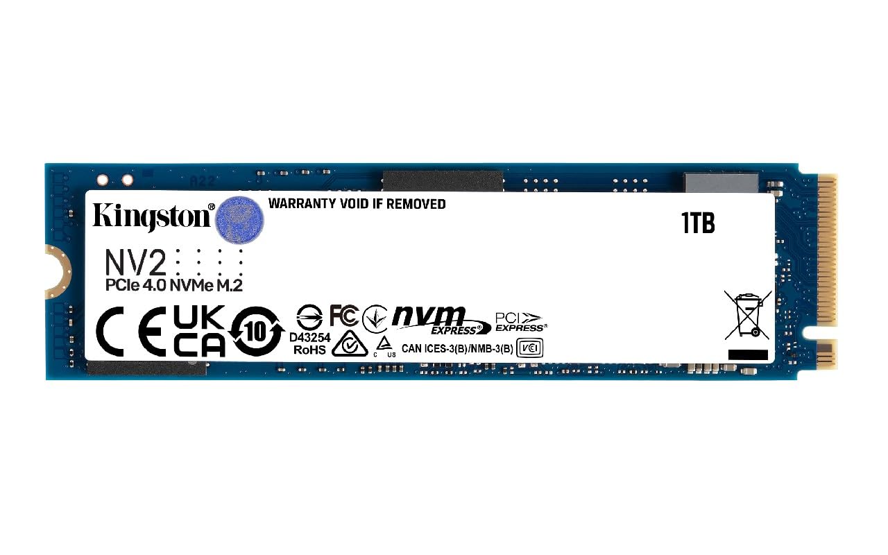 Kingston NV2 1TB M.2 2280 NVMe Internal SSD | PCIe 4.0 Gen 4x4 | Up to 3500 MB/s | SNV2S/1000G