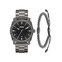 Fossil Machine Men's Watch with Stainless Steel or Leather Band, Chronograph or Analog Watch Display