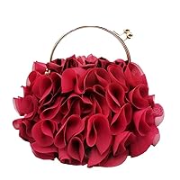 Floral Clutch Purses for Women Satin Clutch Evening Bag Party Prom Handbags Bride Purse