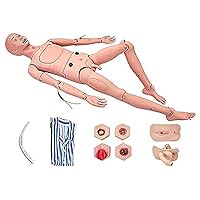 CPR Simulator Patient Care Doll Training with Interchangeable Genital and Pressure Sore Modules for Training, Teaching and Educational Supplies (Men)