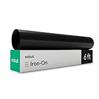 Cricut Everyday Iron-On, Black - 6ft (3-Pack of 2ft Rolls) - Heat Transfer Vinyl , Compatible with Cricut Maker/Explore Machines
