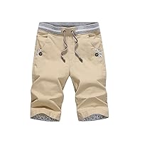 Summer Casual Men's Shorts Slim Cotton Jogging Beach Shorts