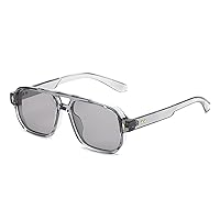 FEISEDY Retro Square Aviator Sunglasses Women Men, 70s Vintage Rectangle UV400 Sun Glasses B9120