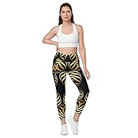 MD Abstractical No 48 Crossover Leggings with Pockets