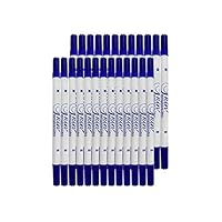 Twin Tip Marker For Piercing And Tattoo On Skin (Pack of 50, Blue)