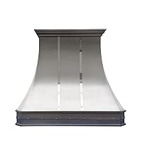 Handcrafted Range Hood Classic Custom Vent Hood Vent Hood Comes with Insert Liner Internal Motor Fan Wall Mount Four-speed filter plate 3W LED light 30