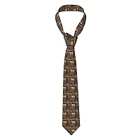 Egyptian Scarab Print Fashionable Men'S Novelty Necktie Tie For Weddings,Business, Parties Gift For Groom
