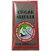 Ball Point Sewing Machine Needles Home-use By Organ Needles (10 Needles/pack), Select Size (Size 90 / 14 Ball Point)
