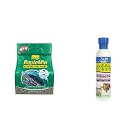 Tetra ReptoMin Floating Food Sticks for Aquatic Turtles, Newts and Frogs 2.64 Pound (Pack of 1) and API Turtle Sludge Destroyer Aquarium Cleaner and Sludge Remover Treatment 8-Ounce Bottle Bundle