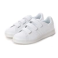 Anywalk aw_18559 Velcro Simple Sneakers, Coat Shoes, Antibacterial, Odor Resistant, Full Insole, White