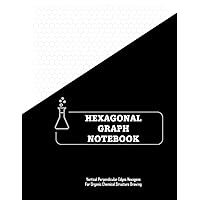 HEXAGONAL GRAPH NOTEBOOK: Vertical Perpendicular Edges Hexagons For Organic Chemical Structure Drawing