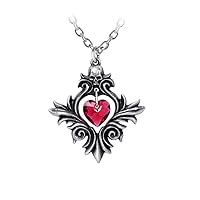 Alchemy Gothic Bouquet of Love Pendant Women Necklace Silver-Coloured, Pewter,