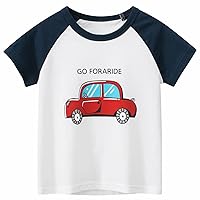 Boys Cotton Long Sleeve Tee Sleeve T Shirt Car Boys Tops Short Sleeve Tech Sport T Shirt Tops Youth Graphic Tees Boys