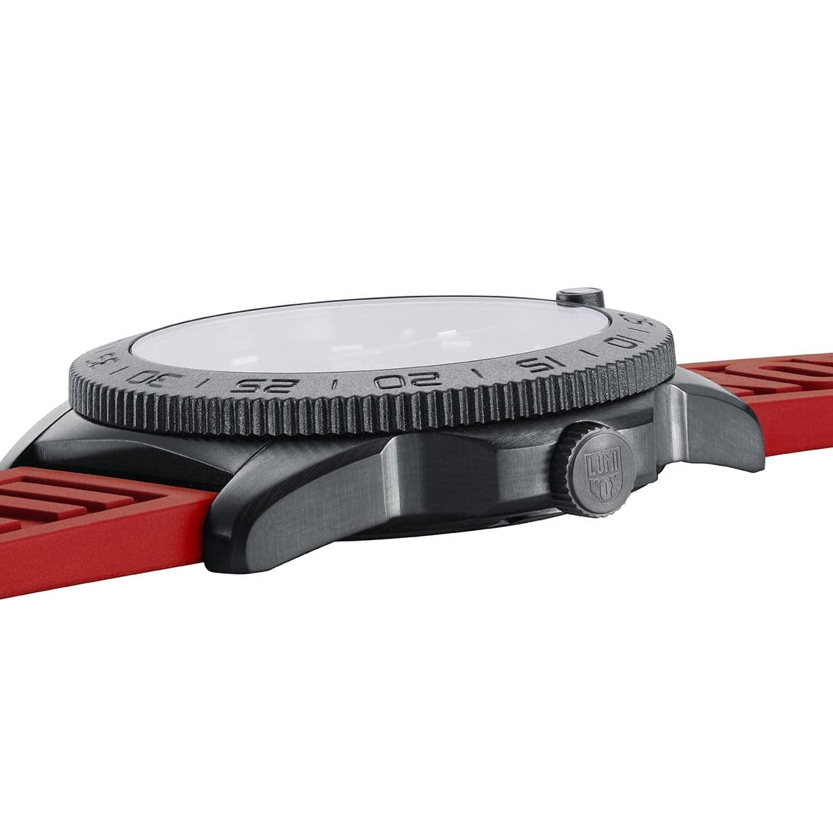 Luminox Pacific Diver 44mm Black with Red Rubber Swiss Quartz Watch 3121.BO.RF