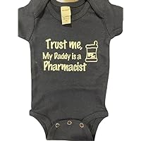 Trust me my Daddy is a pharmacist baby onesie ® one piece pharmacist infant bodysuit